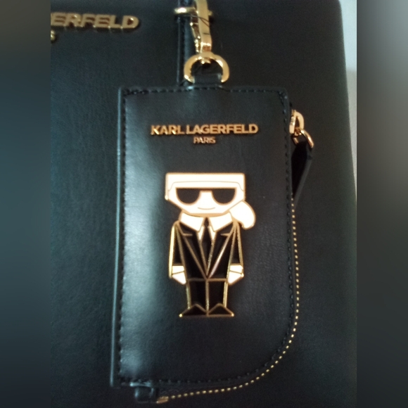 Karl Lagerfeld Big Black Tote Bag - Picture 1 of 4